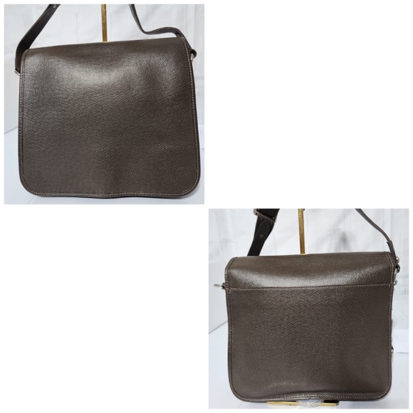 Authentic Louis Vuitton Taiga Leather Roman PM Bag Brown - Picture 13 of 15